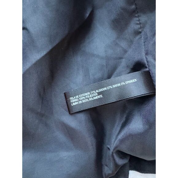 She Said Womens Black Cropped Velveteen Y2K Casual Professional Stylish Blazer 0 - Picture 4 of 8